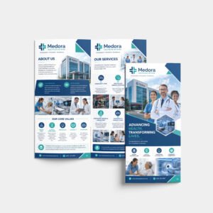 Bi Fold Brochures 100lb + UV (High Gloss)