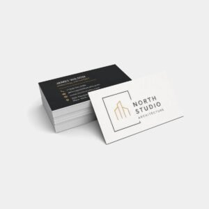 Standard 14pt uncoated business cards, custom printing in Calgary