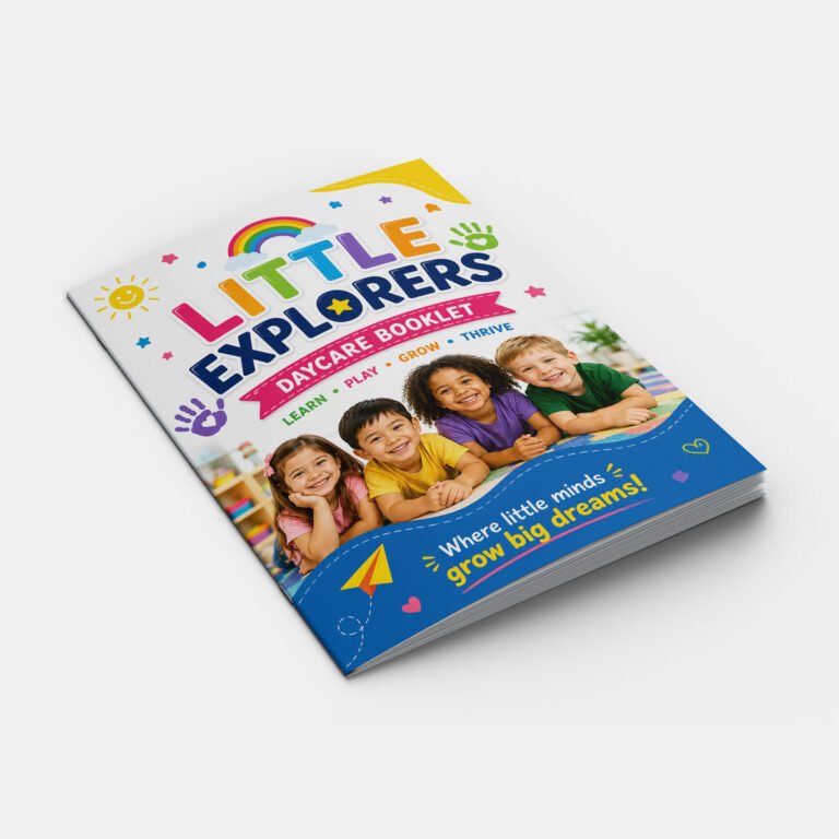 Daycare Booklat Square Cover Page