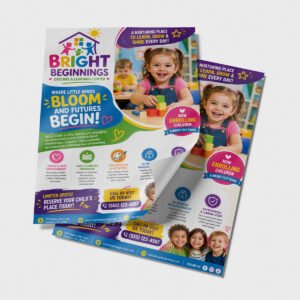 Daycare Flyer 100lb Gloss Text
