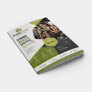 Fitness Booklat Square Cover Page