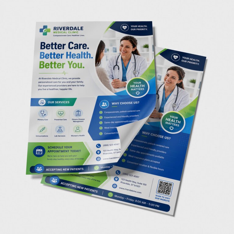 Medical Flyers 80lb Enviro Uncoated Print
