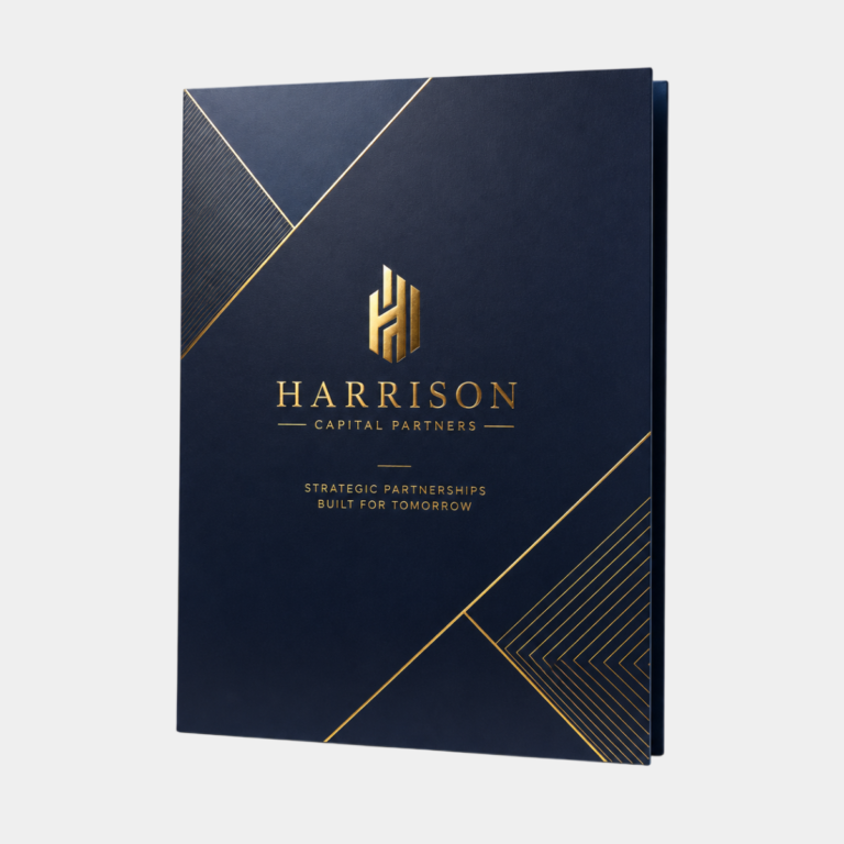 Metallic Foil Presentation folder 14PT cardstock 9x12