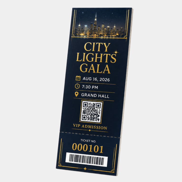 2x6 Numbered Tickets Tickets (14pt)