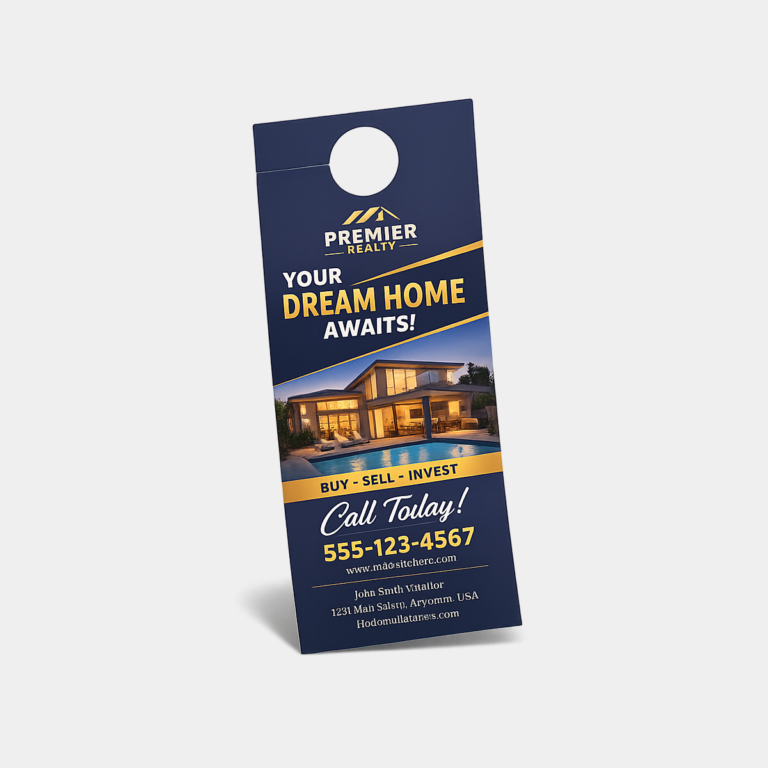 Door Hangers 14pt + Matte Finish 3.5x8.5