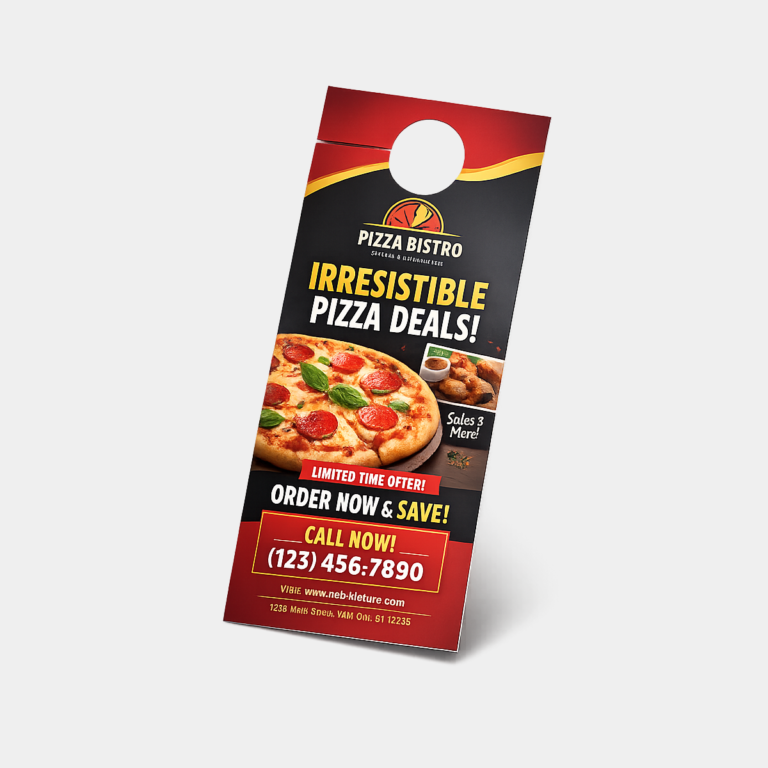 Door Hangers 14pt + Matte Finish 4.25x11