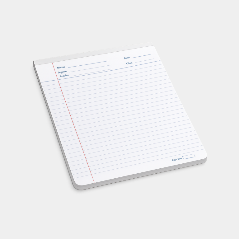 Notepads 25 Pages 60lb Uncoated