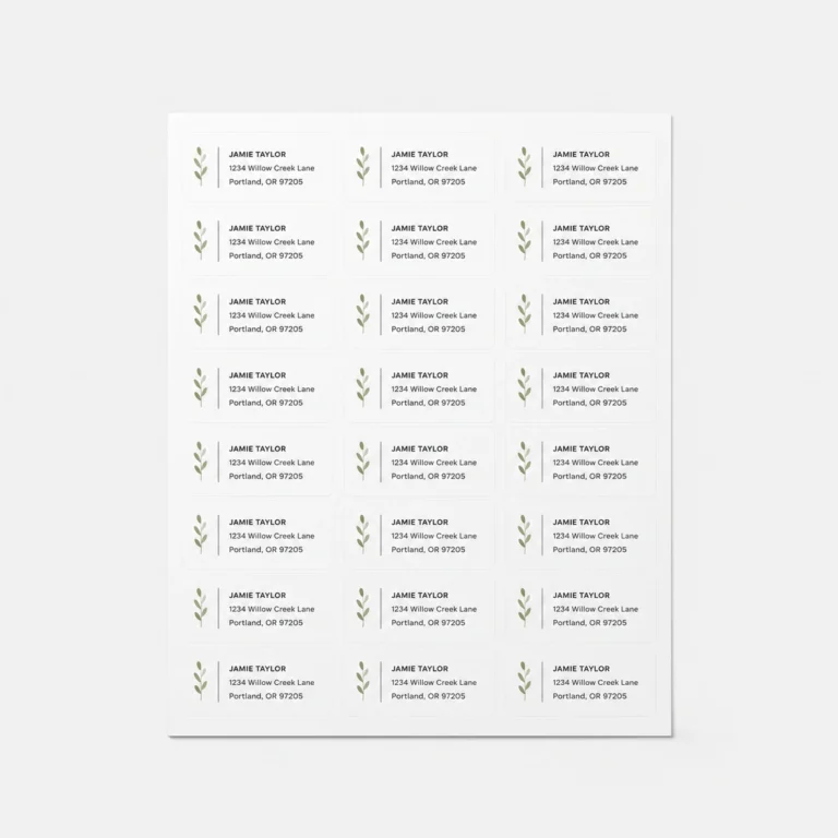 Custom Address Mailing Labels
