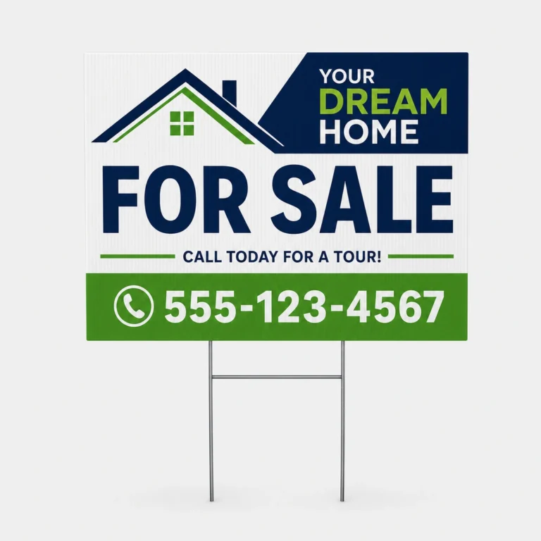 Custom Coroplast Lawn Signs
