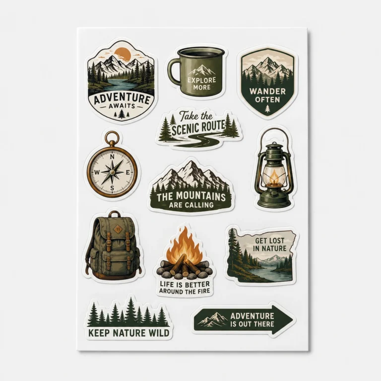 Custom Die Cut Sheet Stickers