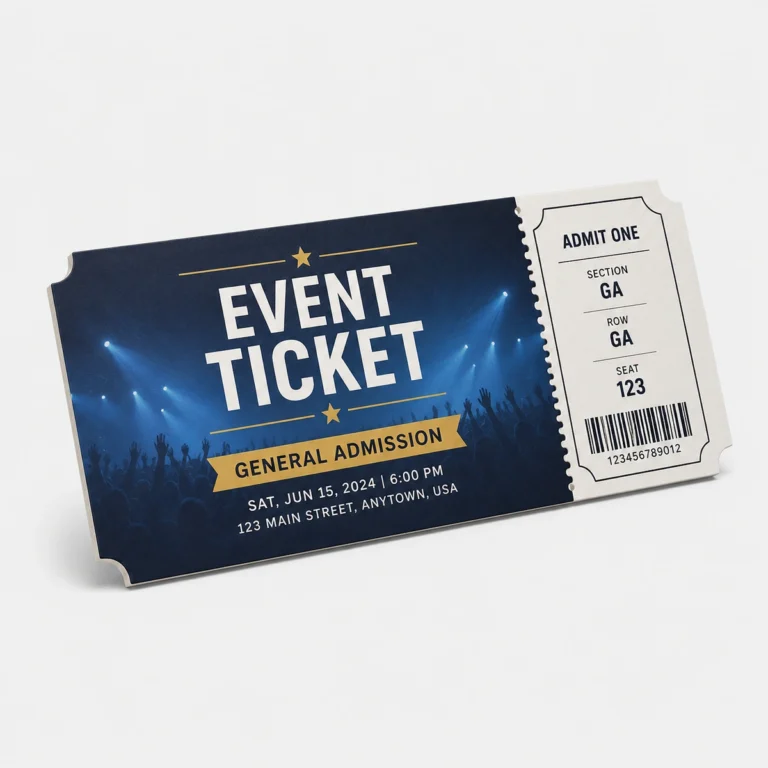 Custom Event Tickets