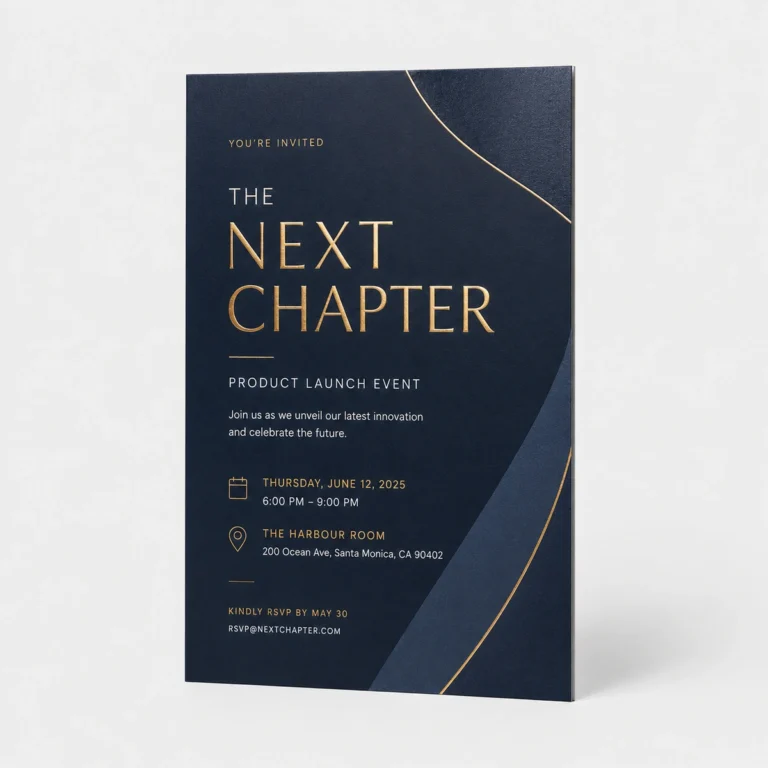 Custom Launch Invitations
