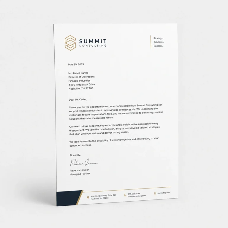 Custom Letterhead