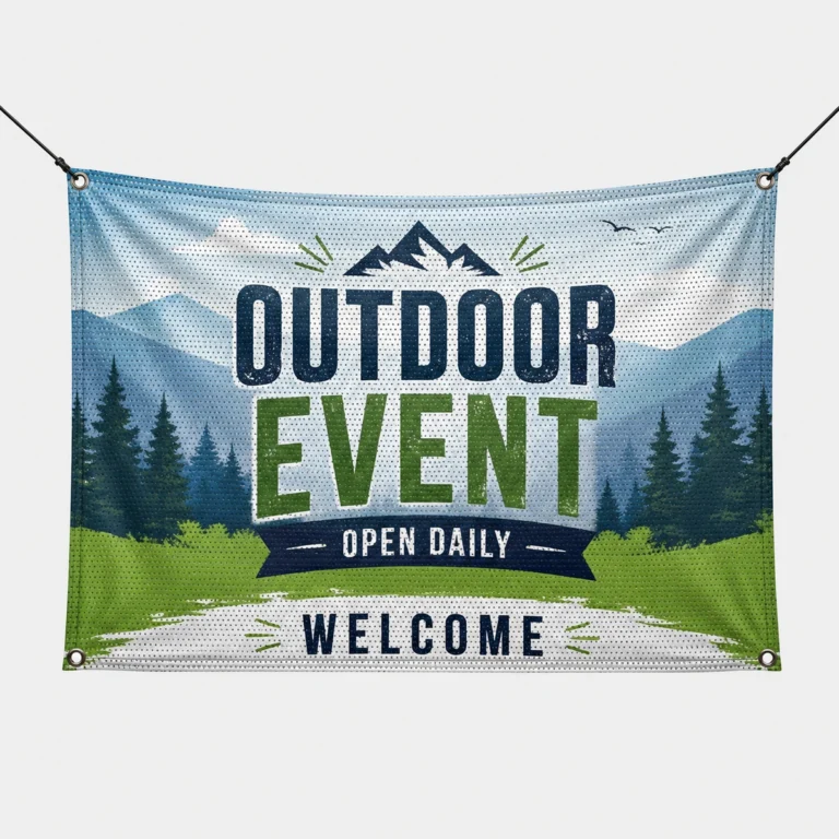 Custom Mesh Hanging Banners
