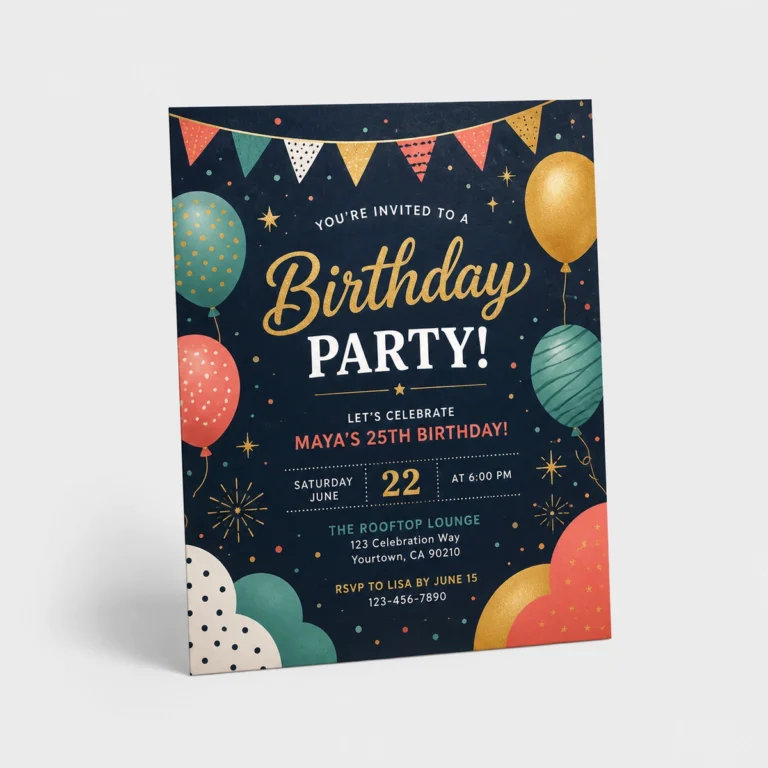 Custom Party Invitations