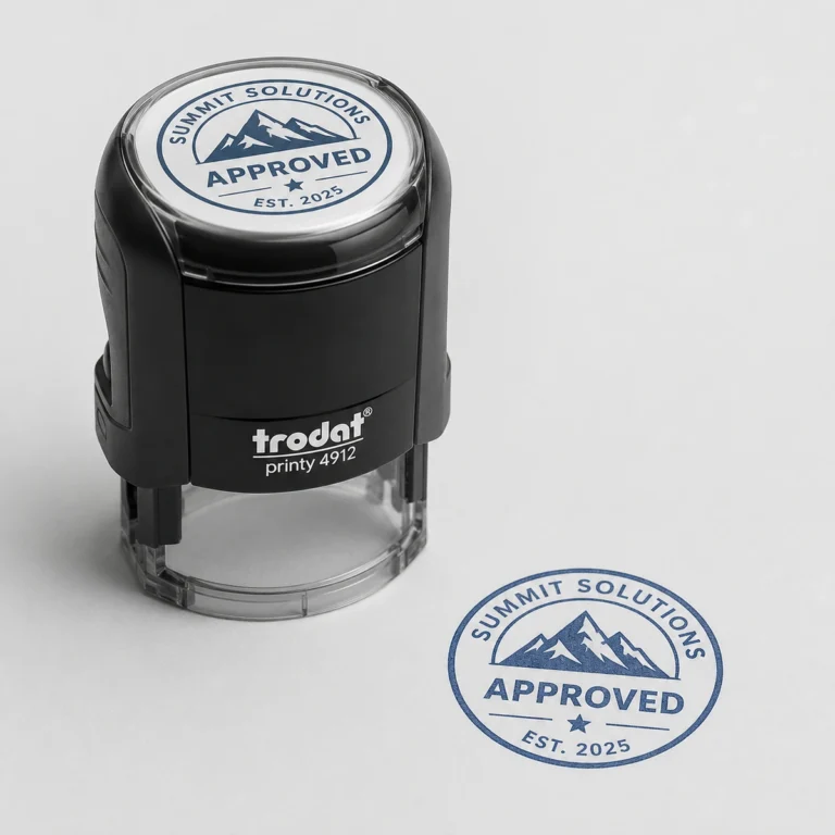 Custom Round Self Inking Stamps