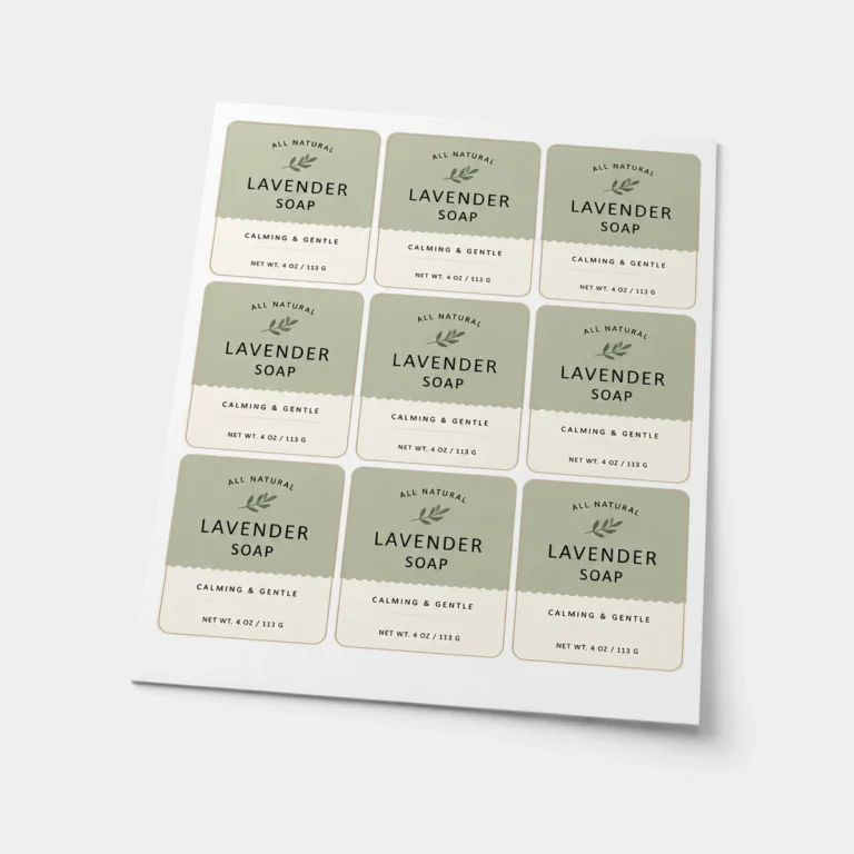 Custom Sheet Product Labels