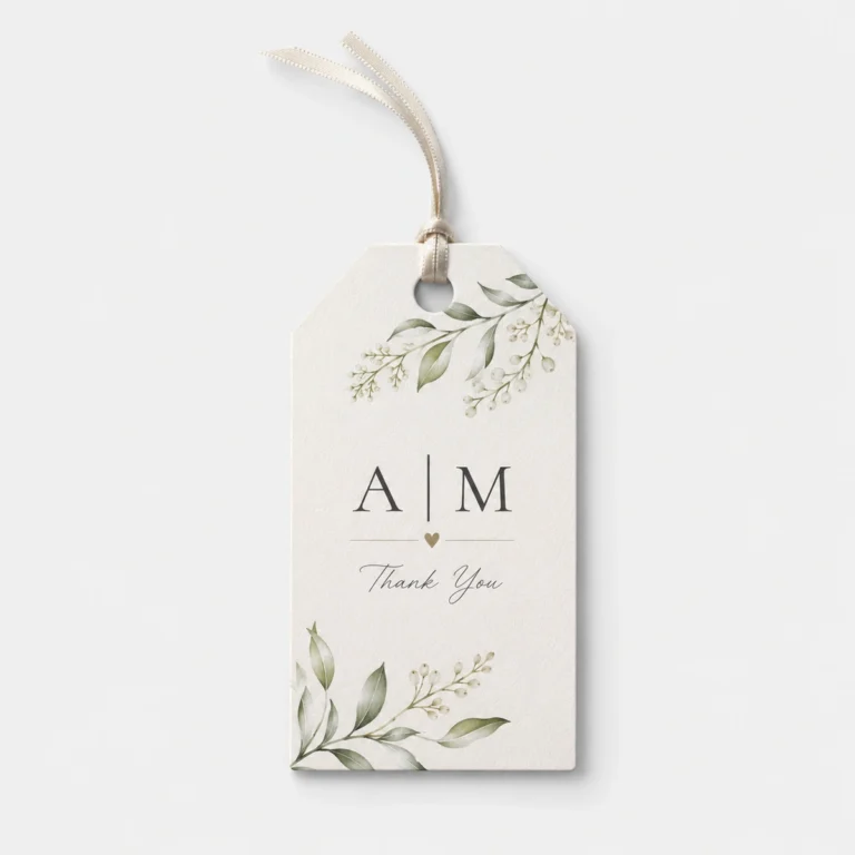 Custom Wedding Favor Tags